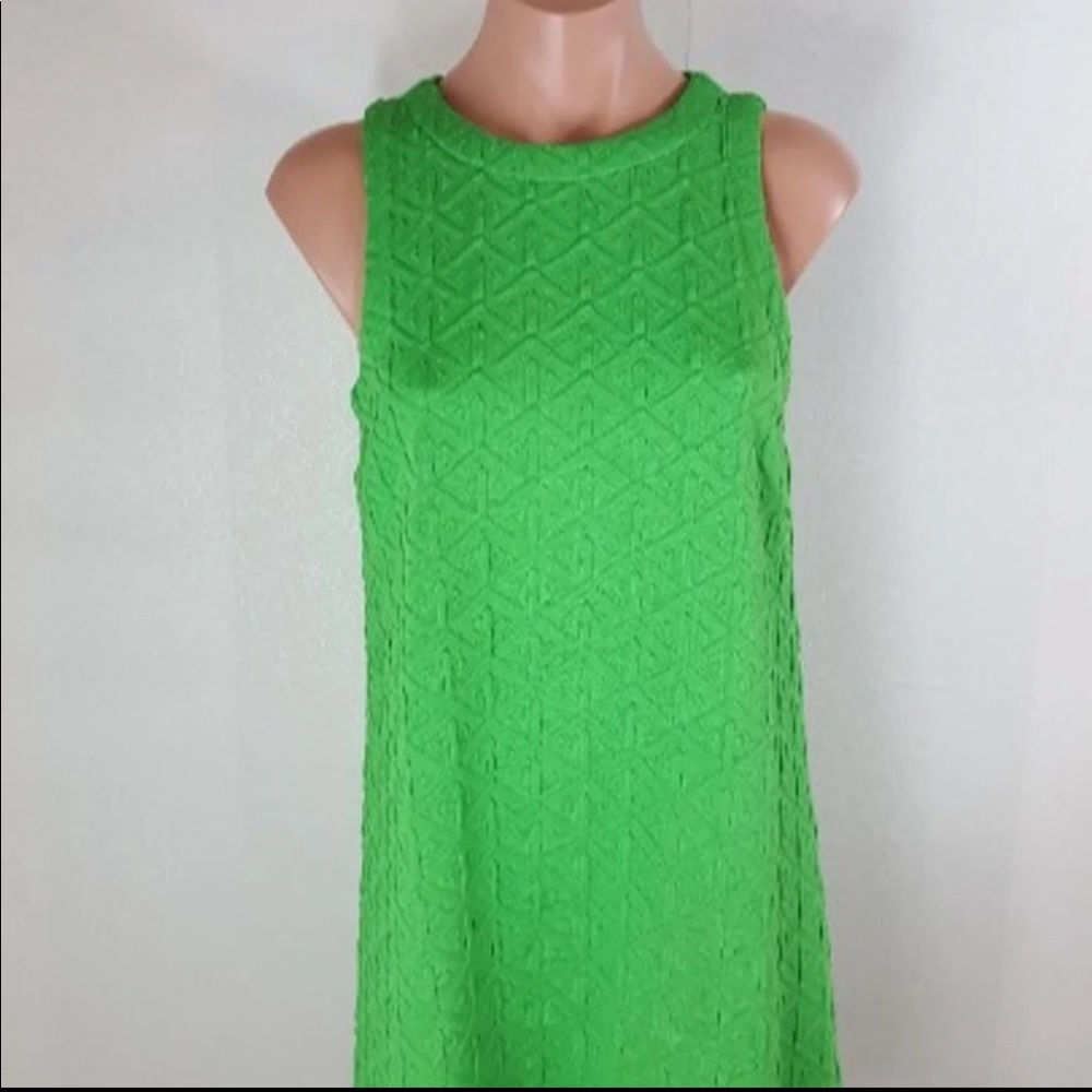 Crown & Ivy Green Popcorn Stitch Dress A-Line